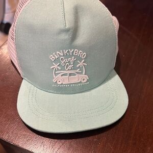 BinkyBro Surf Co. Kids Mint Trucker Hat